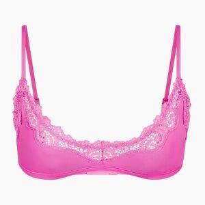 SKIMS fits everybody lace scoop Bralette in NEON ORCHID large